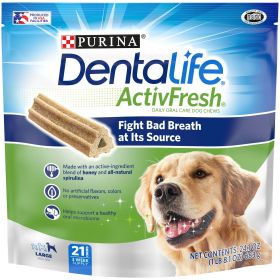 Purina DentaLife Chicken Dental Treats for Dogs, 21 ct Pouch (Brand: Dentalife)